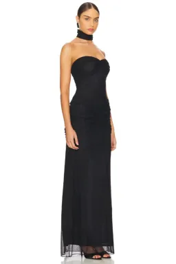 Mirror Palais Black Starlite Maxi Dress Size AU 10 for rent on The Volte - image 2