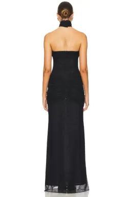 Mirror Palais Black Starlite Maxi Dress Size AU 10 for rent on The Volte - image 3