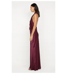 Bec and Bridge Elisia Wrap Maxi Dress in Plum Size AU 6 for rent on The Volte - image 2