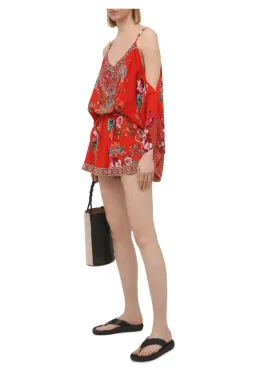 Camilla Drop Shoulder Playsuit Cameos Can Can Size S AU 10 for rent on The Volte - image 3