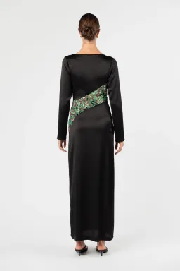 One Fell Swoop Roisin Maxi Dress Ember Glow Black Size 12  for rent on The Volte - image 6