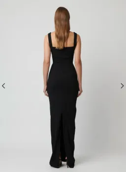 Effie Kats Marbella Gown Maxi in Black Size AU 10 for rent on The Volte - image 3