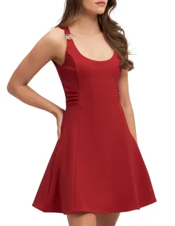 Guess Flare Arianna Mini Dress Red Size 10/M for rent on The Volte - image 3