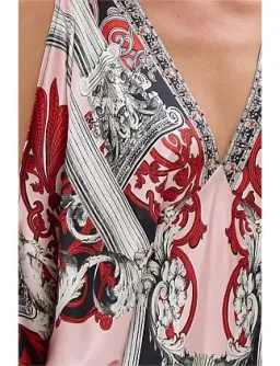 Camilla Plunge Neck Draped Shoulder Dress Size 16/XL for rent on The Volte - image 9