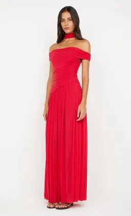 Bec & Bridge Deija Offshoulder Maxi Dress Strawberry Size 12 for rent on The Volte - image 2