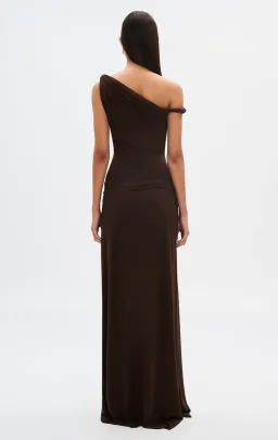 Misha Sisal Dress Maxi Espresso Size 8 for rent on The Volte - image 2