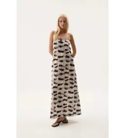 Aje Airlie Strapless Maxi Dress Light Plume Size 10/M for rent on The Volte - image 1