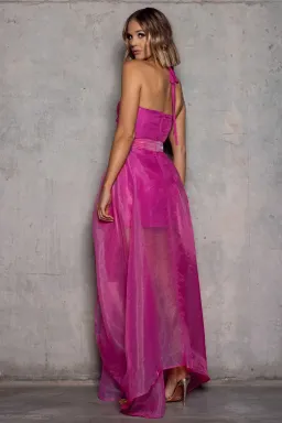 Elle Zietoune Laylani Maxi Dress Pink Size 8 for rent on The Volte - image 2