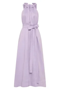 Aje Mariel Trapeze Midi Dress Lilac Size 10 for rent on The Volte - image 7