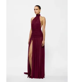 Effie Kats Verity Gown Burgundy Size S AU 8 for rent on The Volte - image 2