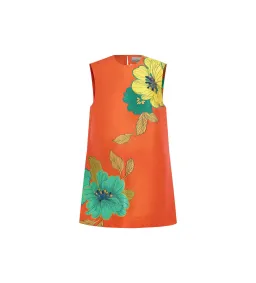 Alemais Piato Mini Dress Orange Floral Size AU 10 for rent on The Volte - image 6