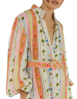 Palm Noosa Noddy Maxi Dress in Tropical Stripe Size 10 for rent on The Volte - image 4