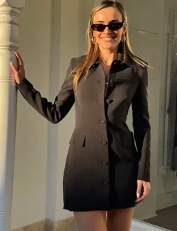 Odd Muse The Ultimate Muse Structured Button Dress Black Size 8 for rent on The Volte - image 1