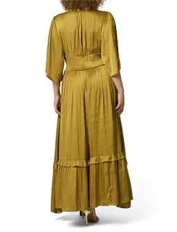 Curve Project Pink Dusk - Work It Maxi Dress Antique Gold Size 16 for rent on The Volte - image 4