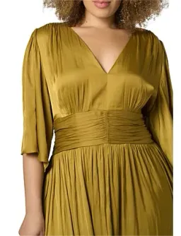 Curve Project Pink Dusk - Work It Maxi Dress Antique Gold Size 16 for rent on The Volte - image 5