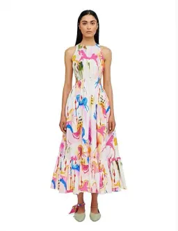Leo Lin Carousel cut out maxi dress size 8 for rent on The Volte - image 3