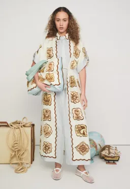 Alemais Relic Shirt Dress Multi Size 12 for rent on The Volte - image 1