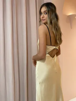 Bec and Bridge Hazel Maxi Dress in Gold Size 12 for rent on The Volte - image 4