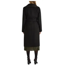 David Lawrence Domenic Double Faced Wool Coat Black Size 12 for rent on The Volte - image 4