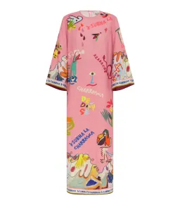 Alemais La Charrasca Midi Dress Pink Print Size AU 12 for rent on The Volte - image 4