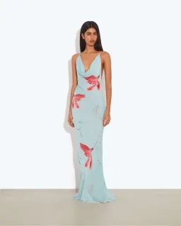 Rat & Boa Vincenza Floral Maxi Dress in Blue Size XS for rent on The Volte - image 1