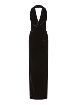 Rachel Gilbert Martin Plunge Maxi Dress in Black Size 1 / AU 8 for rent on The Volte - image 3