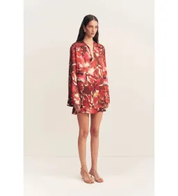 Shona Joy Nolita Shift Mini Dress Rosewood Floral One Size 6/XS for rent on The Volte - image 3