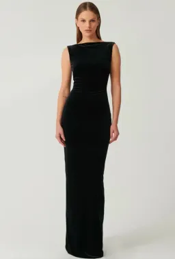Effie Kats Velvet Verona Gown Black Size 10 for rent on The Volte - image 3
