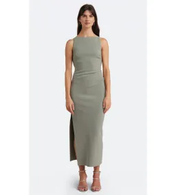 Bec + Bridge Be Mine Tuck Midi Dress Sage Size 14 for rent on The Volte - image 1