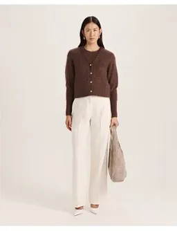 Saba Maisy Mohair Long Sleeve Cardi Choco Brown 12/M for rent on The Volte - image 5