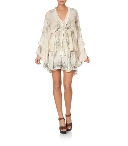 Camilla Tie Front Lace Insert Layer in Memories Of Moree Size M / AU 12 for rent on The Volte - image 1