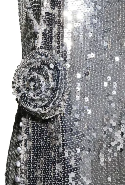 Magda Butrym x H&M Sequin Rose Appliqué Maxi Dress Size XL/AU16 for rent on The Volte - image 5