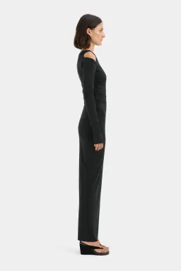 Sir The Label Elm Long Sleeve Midi Dress Black Size 10/M for rent on The Volte - image 4