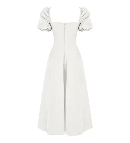 House of CB Tallulah Puff Sleeve Midi Sundress White Size 8/XS for rent on The Volte - image 6