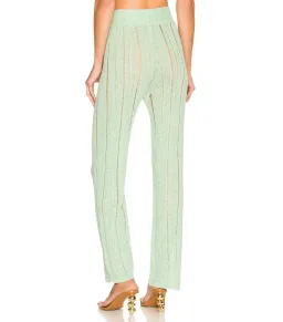 Cult Gaia Lotus Knit Top S / AU 8 and Laurel Knit Pant Size M / AU 10 Set in Aloe  for rent on The Volte - image 5