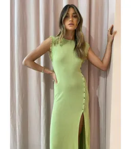 Bec & Bridge Susannah Midi Dress in Pistachio Size AU 6 for rent on The Volte - image 2