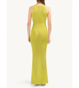 Asta Resort Natalia Maxi Dress in  Chartreuse Sequin Size AU 6 for rent on The Volte - image 5