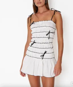 Cin Cin Femme Mini Dress in White Size AU 8  for rent on The Volte - image 2