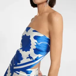 SIR THE LABEL Esme Silk Scarf & Skirt Set Merce Blue Size AU 8 (1) for rent on The Volte - image 3