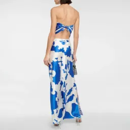 SIR THE LABEL Esme Silk Scarf & Skirt Set Merce Blue Size AU 8 (1) for rent on The Volte - image 2