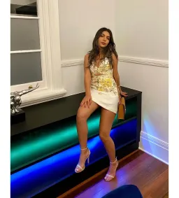 Zimmermann Amelie Cut Out Mini Dress Ivory Garden Floral Size 1 AU 10 for rent on The Volte - image 2