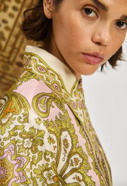 Alemais Clemenza Silk Shirtdress Size 14 for rent on The Volte - image 3