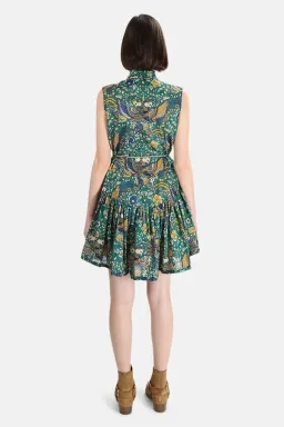 Zimmermann Edie Drop Waist Mini Dress Green Size AU 8 for rent on The Volte - image 2