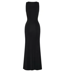 MESHKI Beck Plunge Maxi Dress Black with Floral Hardware Size S AU 8 for rent on The Volte - image 5