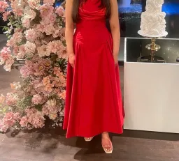 Rachel Gilbert Sawyer Midi Dress Red Size 6 for rent on The Volte - image 3