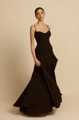 Arcina Ori Paloma Maxi Dress in Black Size 8 for rent on The Volte - image 2