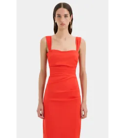 Sir The Label Dahlia Balconette Maxi Dress  In Tangerine Size 2/AU 10 for rent on The Volte - image 2