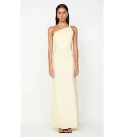 Bec & Bridge Lunetta Asym Maxi Dress Ice Yellow Size 10 for rent on The Volte - image 3
