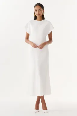 Tongera Alexandra Midi Dress White Size 10 for rent on The Volte - image 2