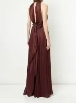 Aje Georgia Maxi Dress Burgundy Size 6 for rent on The Volte - image 3